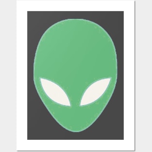 Green Alien Dude Who Comes In Peace Posters and Art